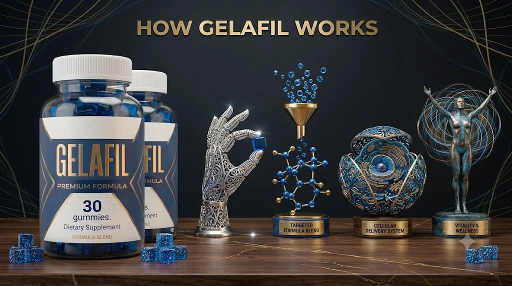How Gelafil works: a targeted formula blend, a cellular delivery system and daily vitality and wellness